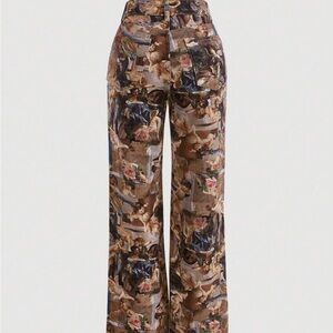 Artistic Print Women's Pants